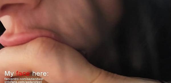  super close up blowjob, you can almost touch these lips